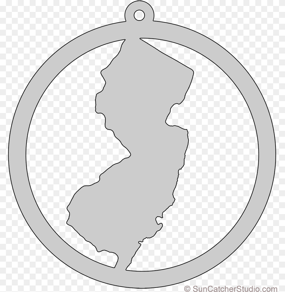 New Jersey On Circle Png