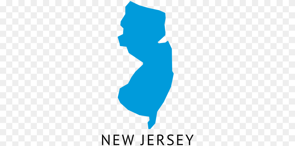 New Jersey State Plain Map Transparent U0026 Svg Vector File New Jersey Transparent Black, Silhouette, Clothing, Hood Png Image