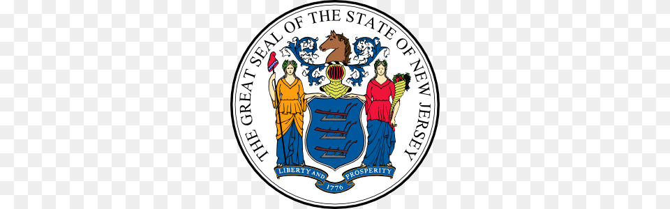 New Jersey State Seal Clip Art, Adult, Person, Woman, Female Png