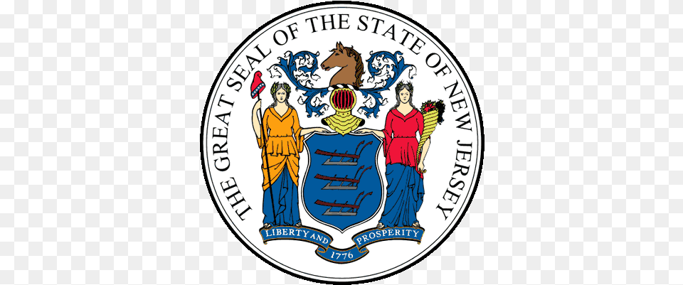 New Jersey State Seal Great Of New Jersey Driver License Logo, Adult, Female, Person, Woman Png