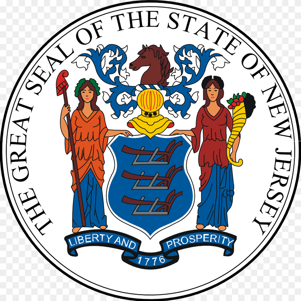 New Jersey State Seal New Jersey State Seal, Adult, Person, Woman, Female Png Image