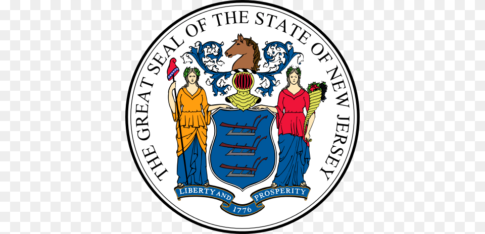 New Jersey State Seal New Jersey Supreme Court Seal, Adult, Female, Person, Woman Free Png