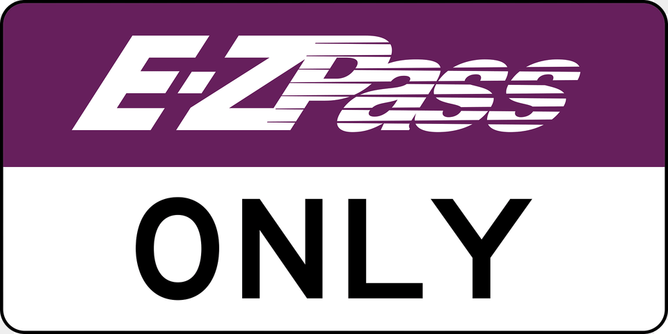 New Jersey Turnpike E Zpass Toll Booth Sign Clipart, License Plate, Transportation, Vehicle, Text Free Transparent Png