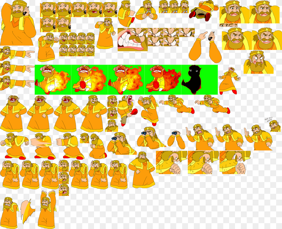 New King Sprites By Geibuchan D4sw844 King Sprite Sheet, Person, Baby, Adult, Man Free Png