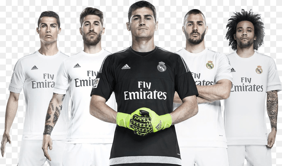 New Kit Real Madrid, Clothing, T-shirt, Shirt, Person Png