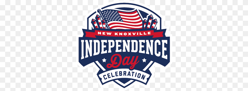 New Knoxville July 4th New Knoxville, Logo, Badge, Symbol, American Flag Png