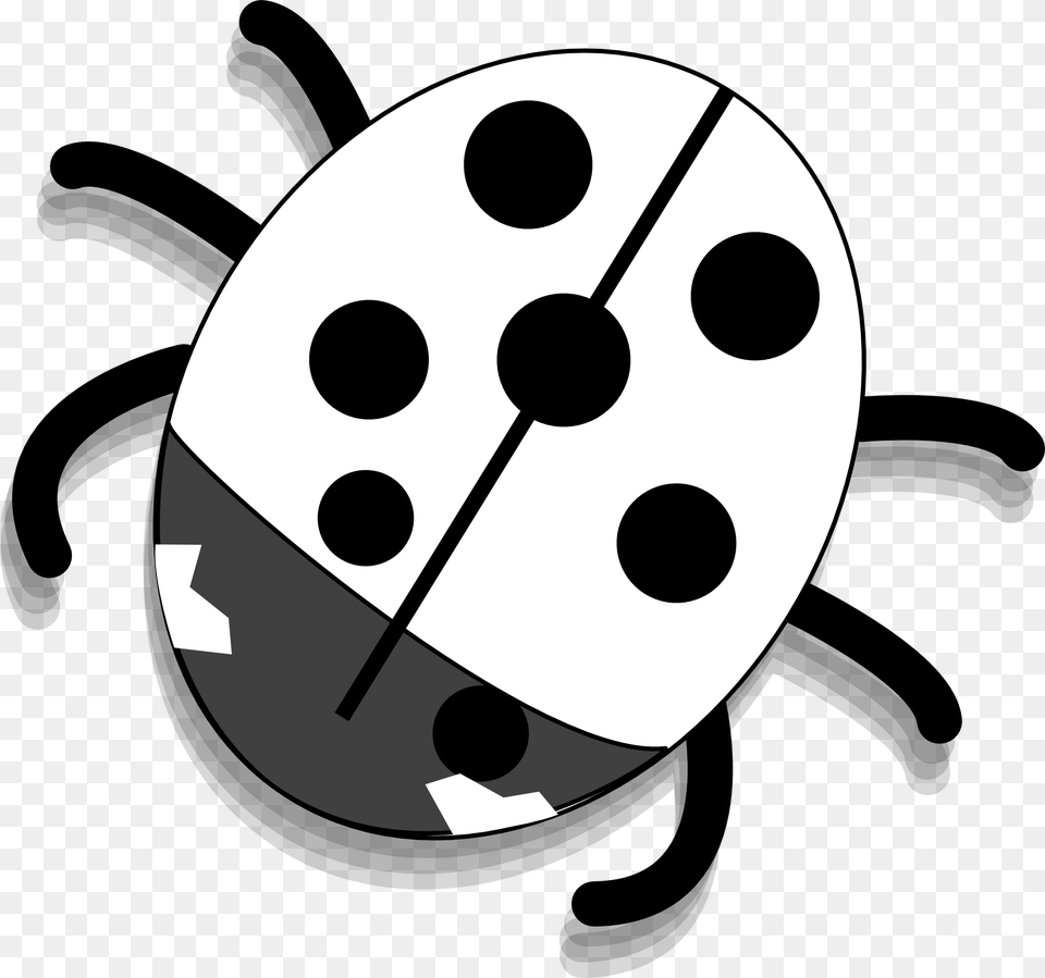 New Ladybug Clip Art Black And White Ladybug Clipart, Stencil, Nature, Outdoors, Snow Free Png