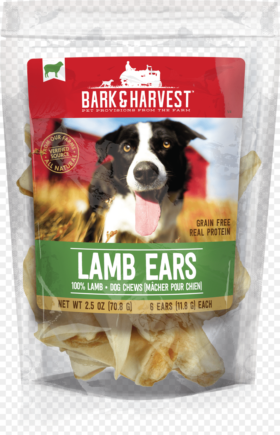 New Lamb Ears 6 Ct Bark And Harvest Treats, Animal, Canine, Dog, Mammal Free Transparent Png