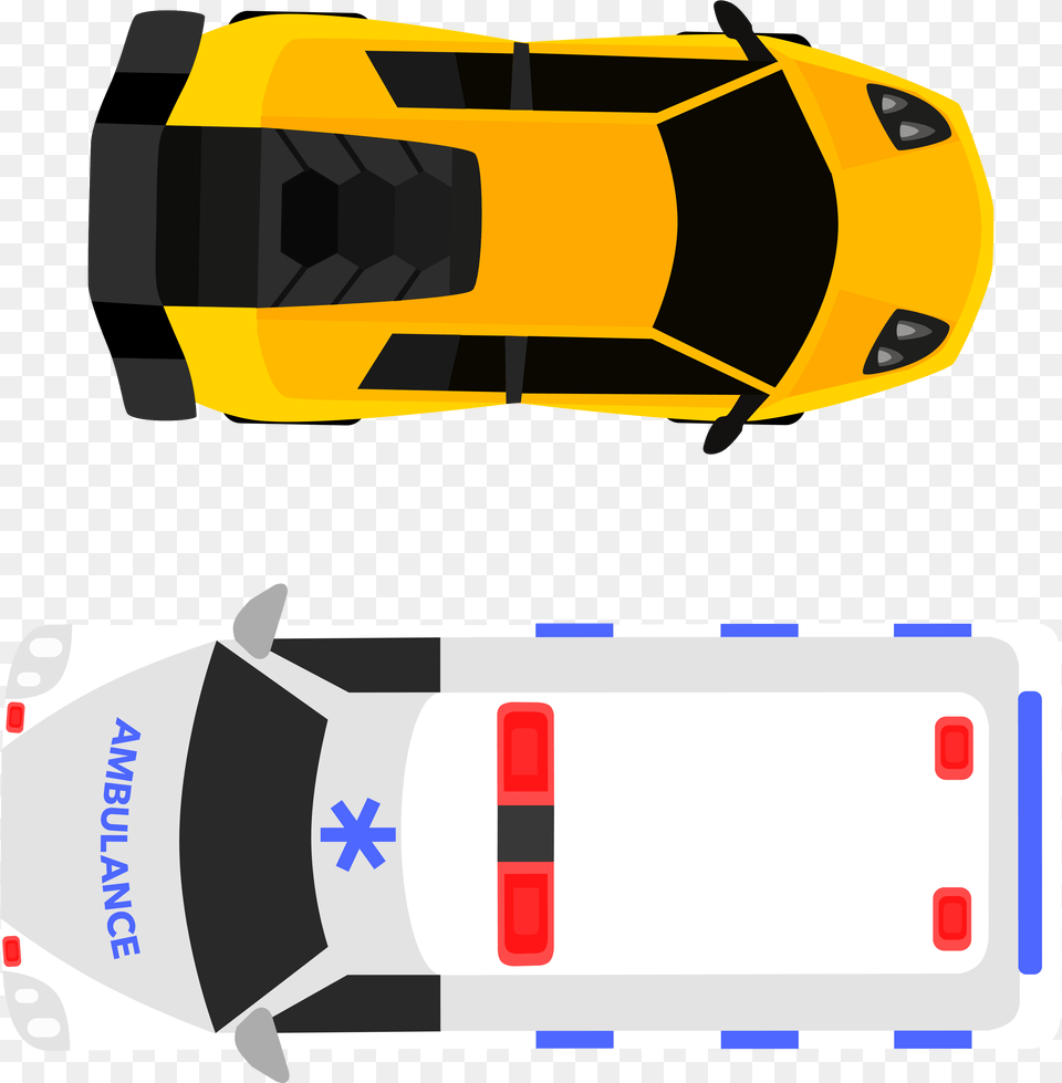 New Lambo And Ambulance 2d Topdown Vehicles Assets By Automotive Paint, Lamp, First Aid, Device, Grass Png Image