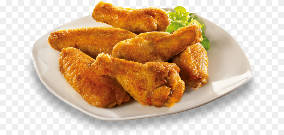 New Leaf Hotn Spicy Chicken Wings 25kg Fritter, Food, Fried Chicken, Plate Free Png Download