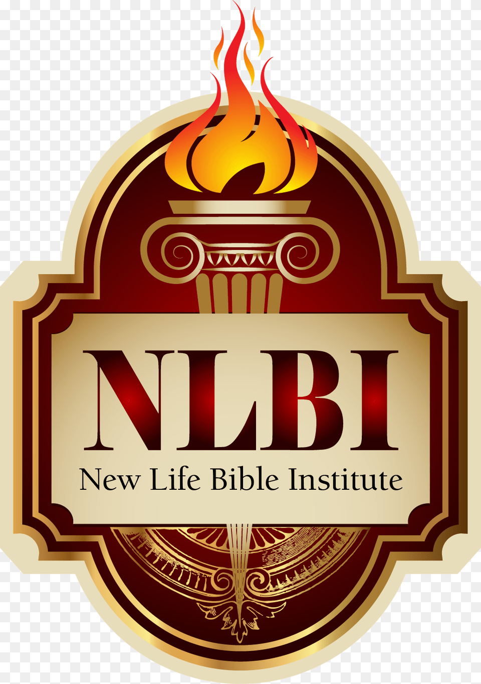 New Life Bible Institute Logo Label, Alcohol, Beer, Beverage, Lager Png