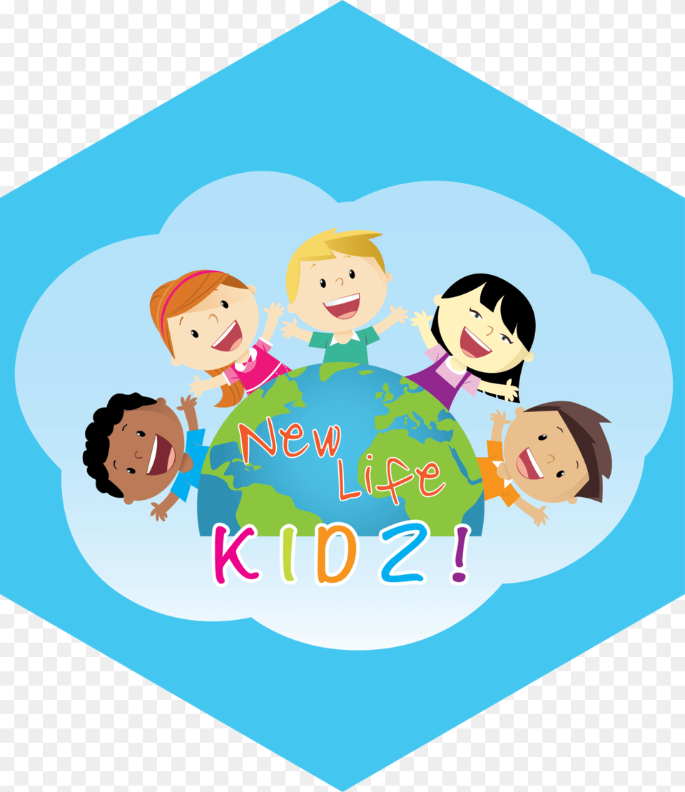 New Life Kidz Final Logo Hexagon, People, Person, Face, Head Png