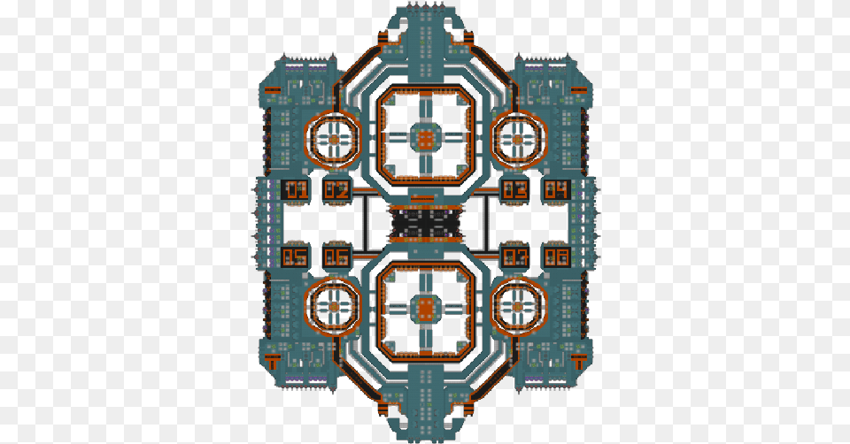 New Line Of Ships The Juggernaut Panda Express Cosmoteer Vertical, Cad Diagram, Diagram, City, Scoreboard Png Image