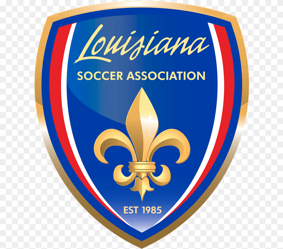 New Logo Final For Louisiana Louisiana Soccer Association, Badge, Symbol, Armor, Emblem Png