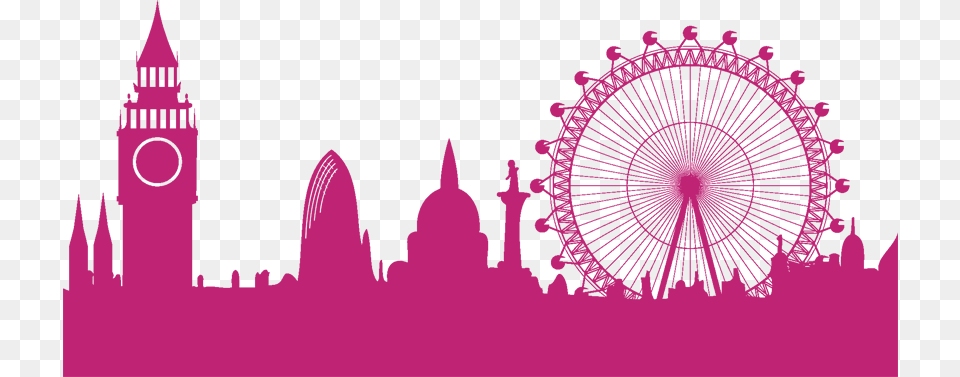 New London Office London Eye Clipart, Purple, Fun, Machine, Wheel Free Png Download