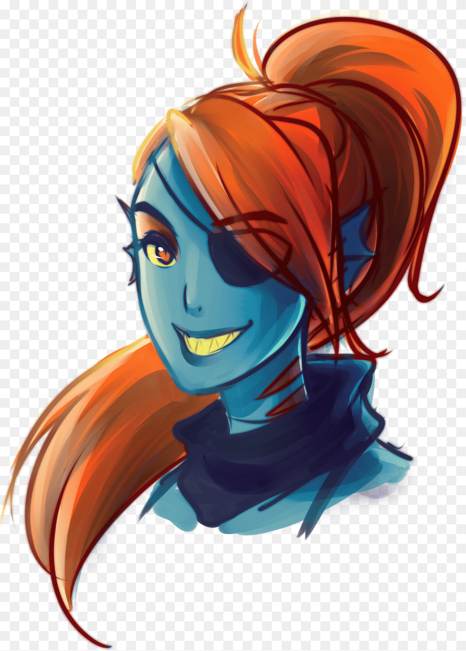 New Love Undyne X Underfell Sans Completed Chapter 12 Undertale Fanart Undyne, Adult, Person, Female, Woman Png Image