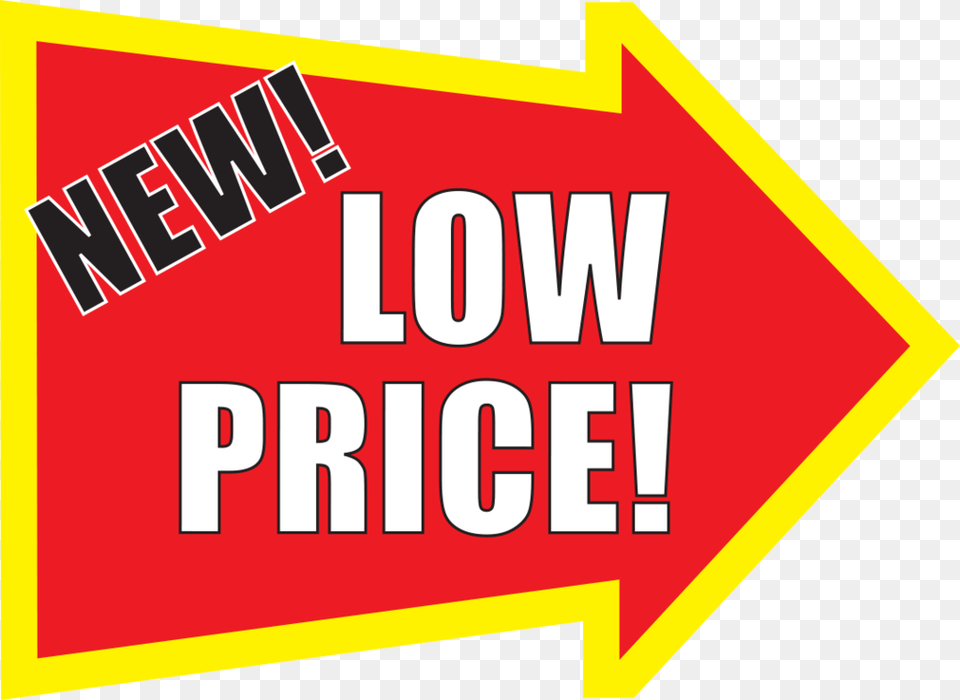 New Low Price Shelf Talker New Low Price Logo, Sign, Symbol, Scoreboard Png