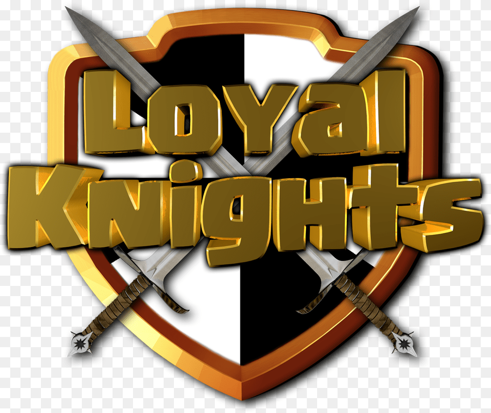 New Loyal Knights Logo Loyal Knights Clash Of Clans Logo Of Clash Of Clans, Sword, Weapon, Blade, Dagger Free Png Download