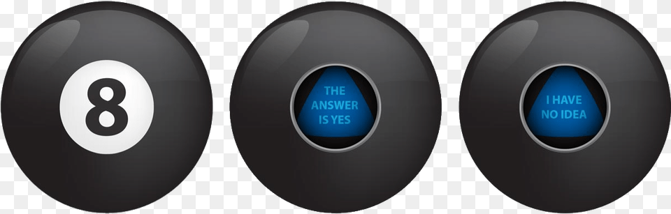 New Magic 8 Ball, Disk, Electronics, Stereo, Text Png