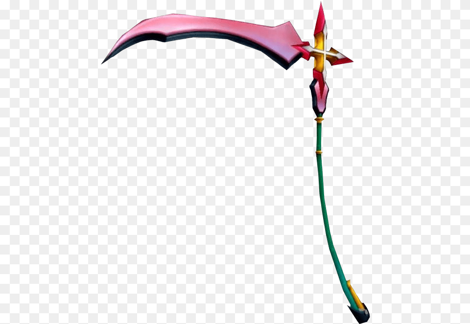 New Marluxia Scythe Kingdom Hearts 2 Scythe, Sword, Weapon, Blade, Dagger Free Png