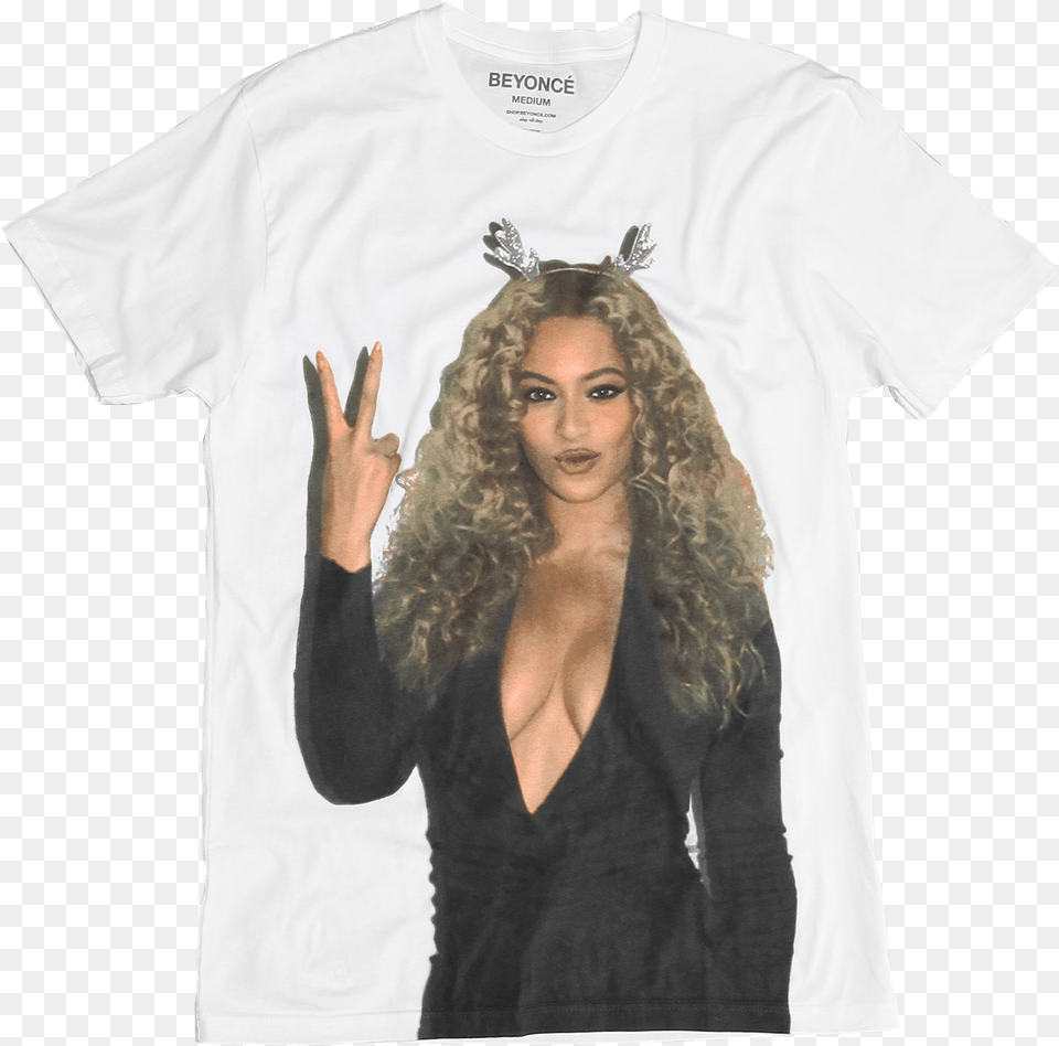 New Merch For Holidays Is Freaking Awesome And You Beyonce In Black Dress, Clothing, T-shirt, Adult, Sleeve Free Transparent Png