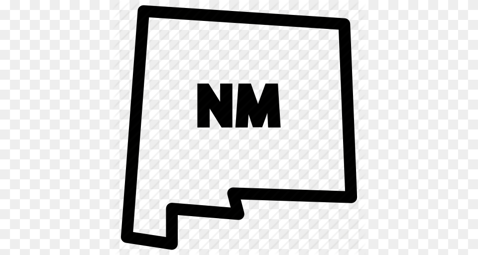 New Mex New Mexico Map Nm Map Icon, White Board, Architecture, Building, Text Png