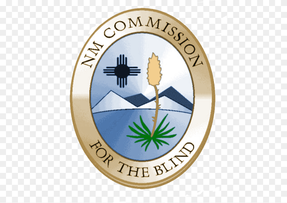 New Mexico Commission For The Blind Seal New Mexico Commission For The Blind, Badge, Logo, Symbol, Emblem Free Transparent Png