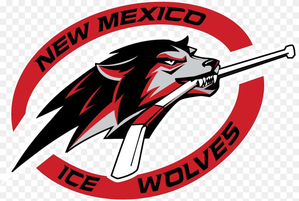 New Mexico Ice Wolves Outpost Ice Arenas New Mexico Ice Wolves Logo, Emblem, Symbol, Person, Face Free Transparent Png