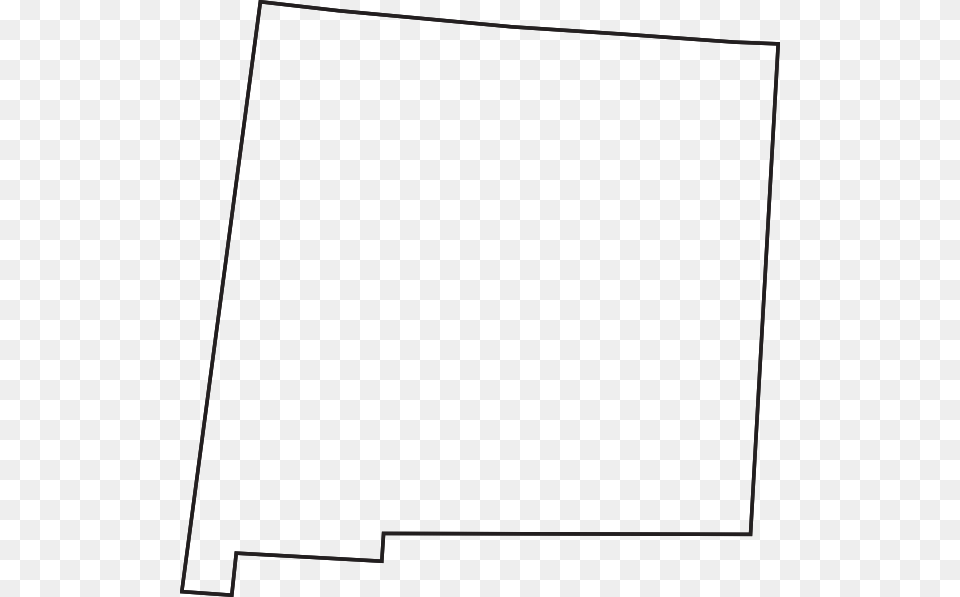 New Mexico Outline Clip Art, White Board, Text Free Png Download