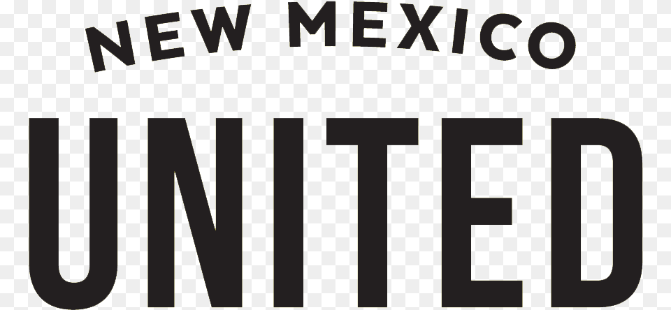 New Mexico United Wordmark Black And White, Logo, Architecture, Building, Factory Free Png