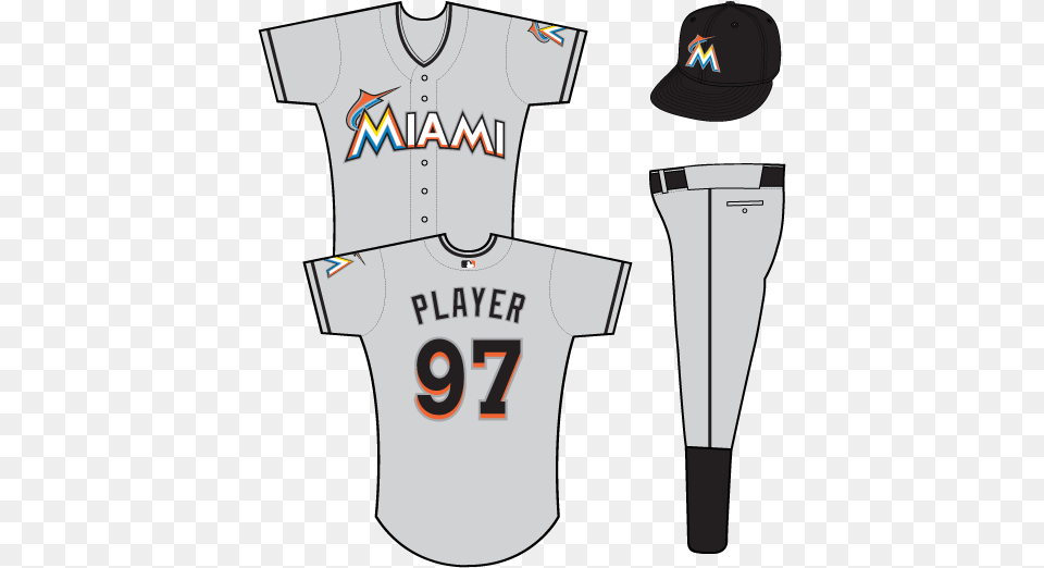 New Miami Marlins Road Jersey For Blue Jays Jersey Printable, Clothing, Shirt, T-shirt, Hat Free Png Download