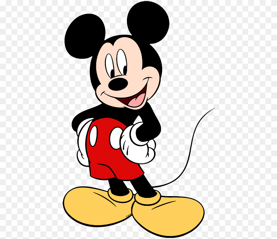 New Mickey Mouse Back View New Standing With His Hands Mickey Mouse Vector, Cartoon, Baby, Person Free Transparent Png
