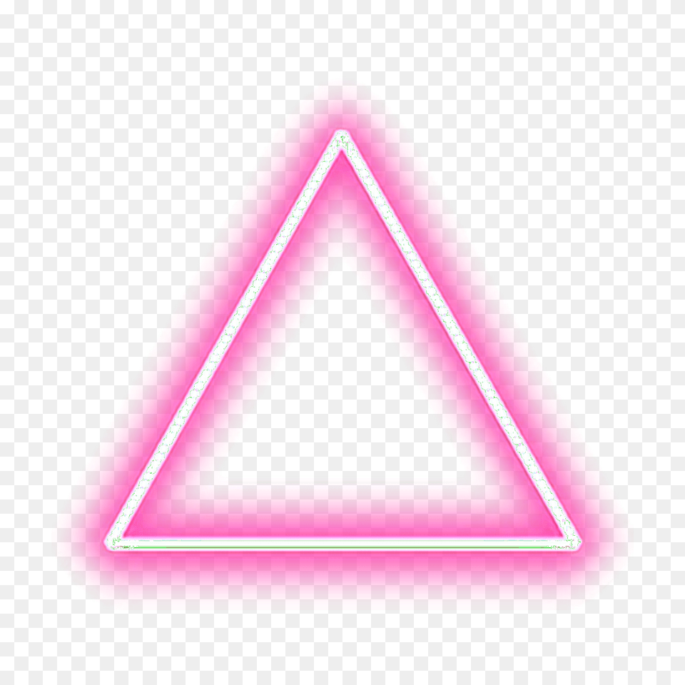 New Neon Light Bk Editing Zone, Triangle, Road Sign, Sign, Symbol Free Png Download