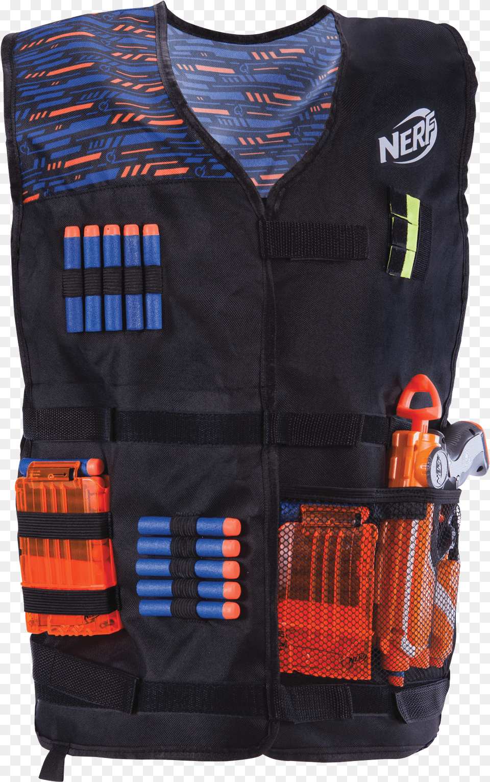 New Nerf Gun Vest, Clothing, Lifejacket, Coat, Jacket Free Png