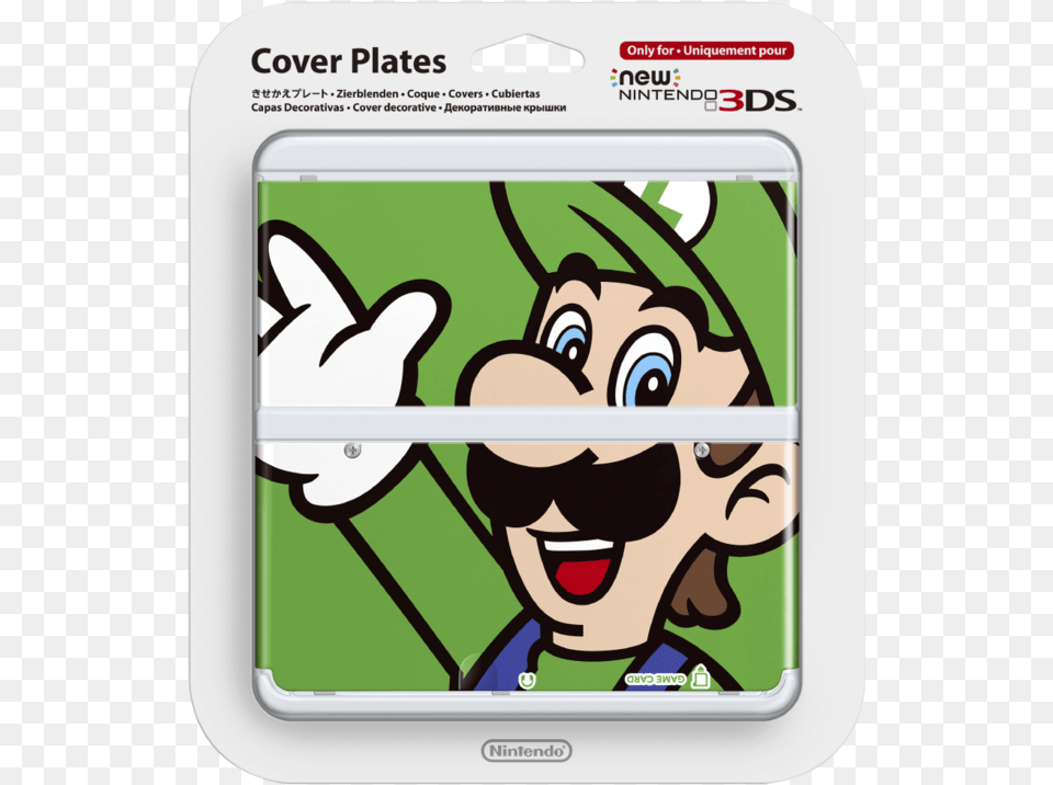 New Nintendo 3ds Cover Plates Luigi, Publication, Book, Comics, Person Png