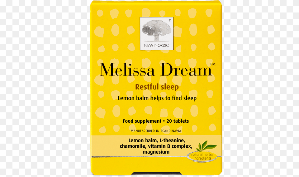 New Nordic Melissa Dream Tablets 1x40pcs Paper, Advertisement, Poster, Pattern Free Transparent Png
