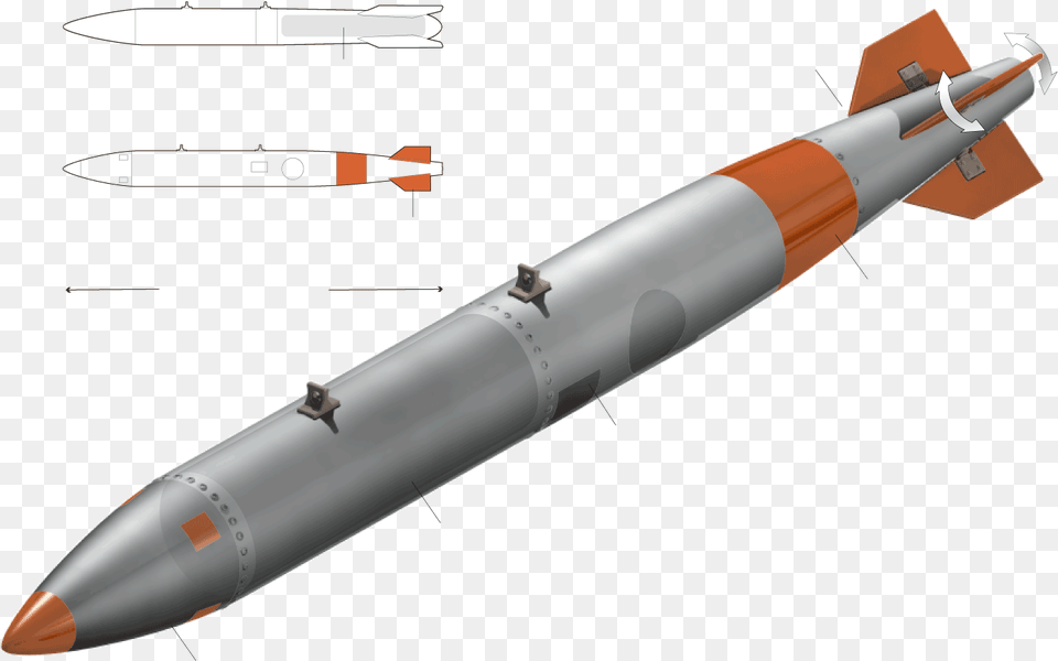 New Nuclear Weapons Designs B61 Bomb, Ammunition, Missile, Weapon, Rocket Free Transparent Png