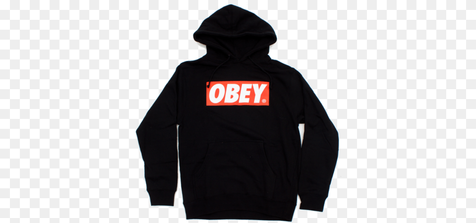 New Obey Hood The Box Black Clothing Men39s Sweatshirts Obey, Hoodie, Knitwear, Sweater, Sweatshirt Png Image