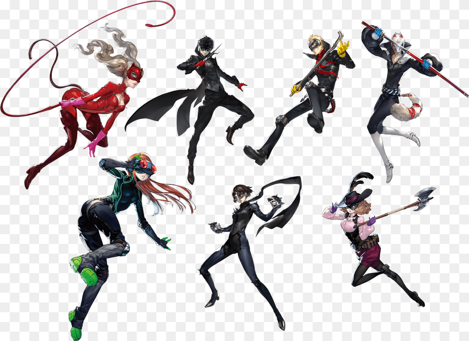 New Official Renders Of Battle Attire For Persona 5 Cast Ryuji Persona 5 Figure, Adult, Person, Man, Male Png