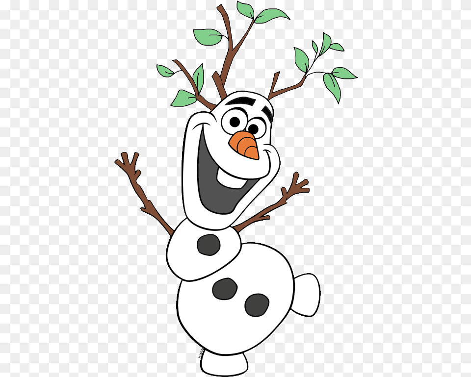 New Olaf In Spring Growing Leaves Olaf Olaf Clipart, Outdoors, Nature, Winter, Snow Png