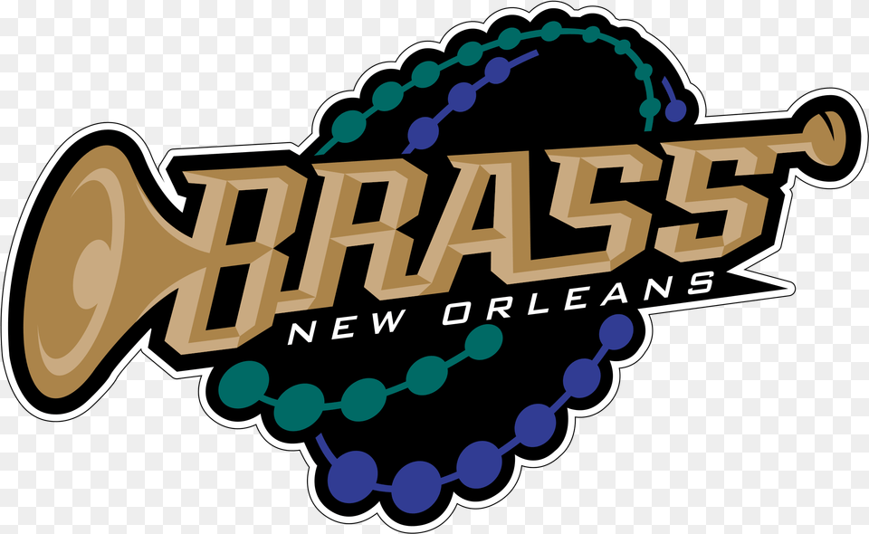 New Orleans Brass Logo Transparent New Orleans Brass Hockey, Dynamite, Weapon, Musical Instrument, Architecture Png