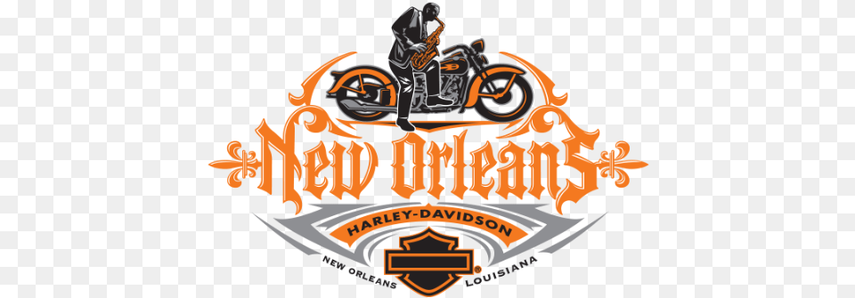 New Orleans Harley Davidson Mybaseguide New Orleans Harley Davidson Logo, Adult, Person, Man, Male Free Png Download