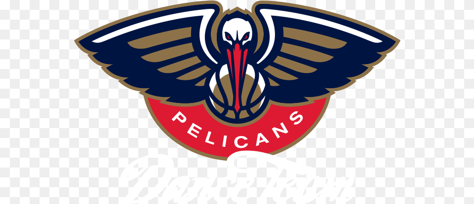 New Orleans Pelicans Alternate Logo New Orleans Pelicans Logo, Emblem, Symbol, Person Free Transparent Png