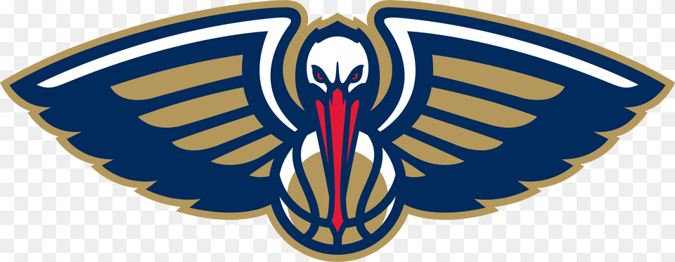 New Orleans Pelicans Clipart New Orleans Pelicans Logo, Emblem, Symbol, Animal, Fish Png