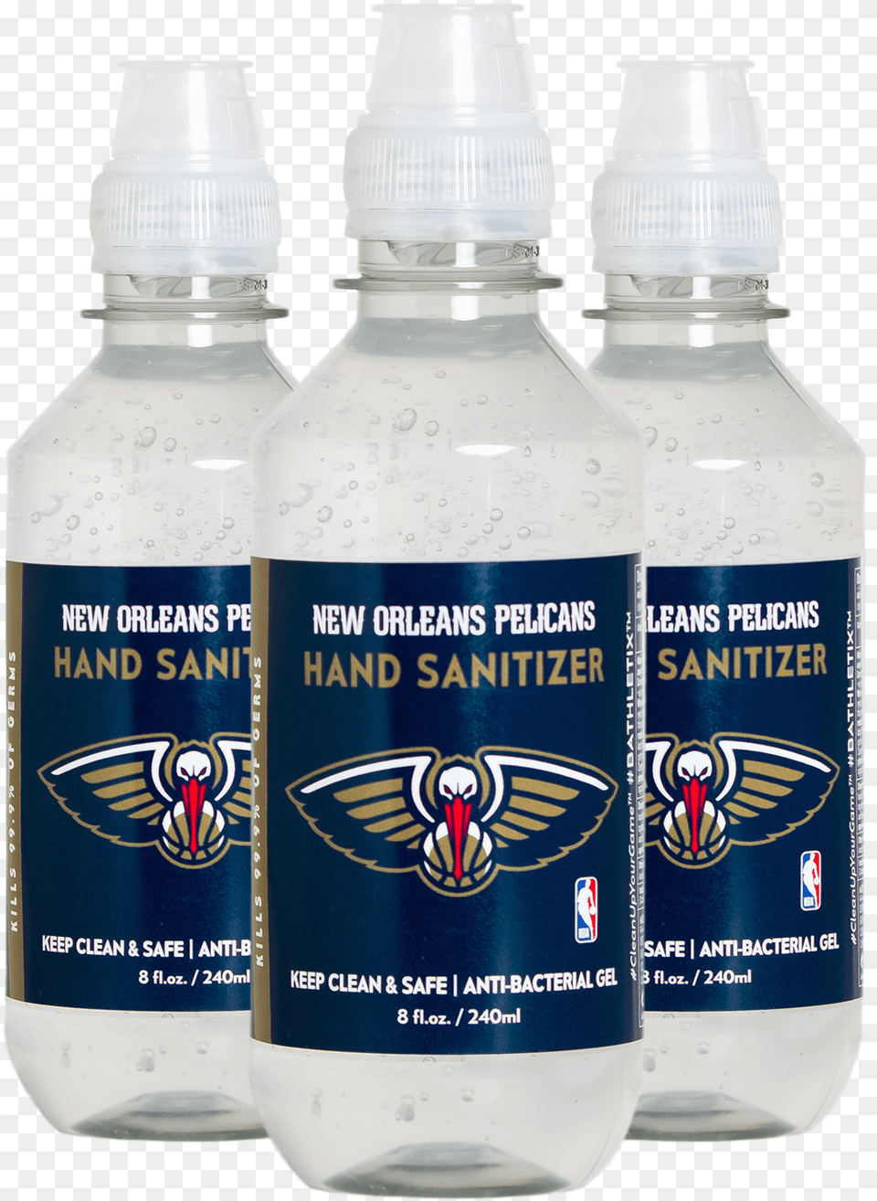 New Orleans Pelicans Hand Sanitizer 8 Oz 3 Pack 24 Total Ounces Dodgers Hand Sanitizer, Bottle, Shaker Free Transparent Png