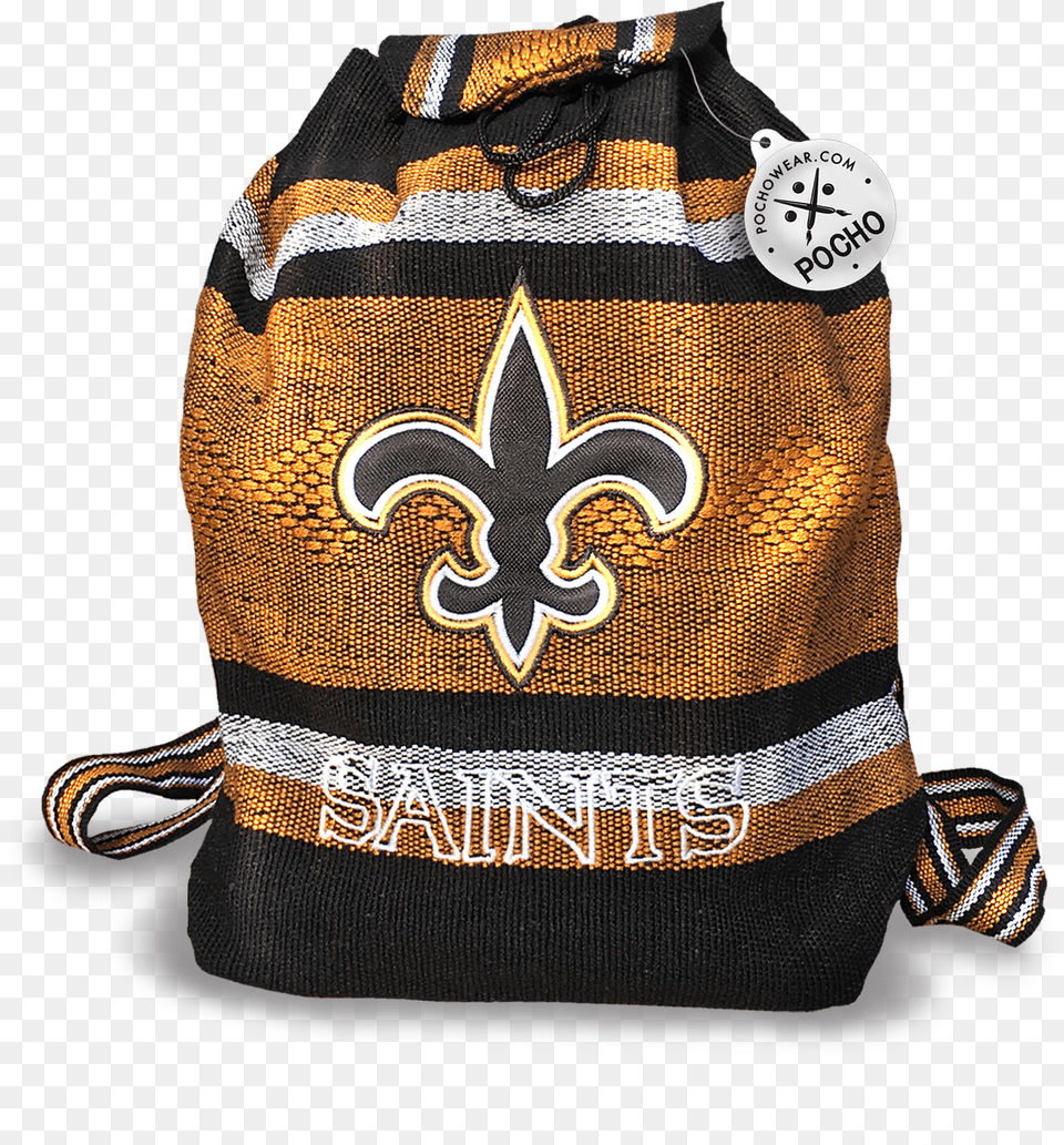 New Orleans Saints Backpack Reusable Goodie Bag Gunny Sack, Cap, Clothing, Hat, Person Free Transparent Png