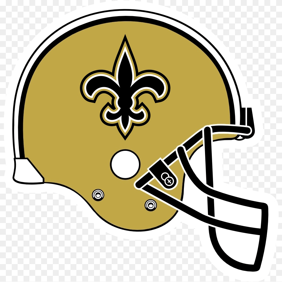 New Orleans Saints Football Clipart New Orlean Saints Helmet, American Football, Football Helmet, Sport, Person Png