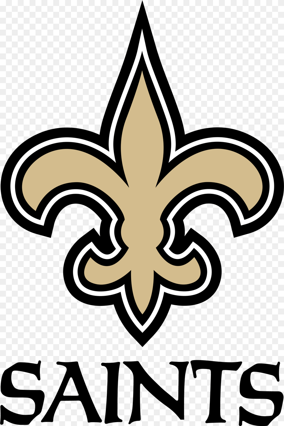 New Orleans Saints Football Logo Saints Logo, Symbol, Emblem, Cross Free Png Download