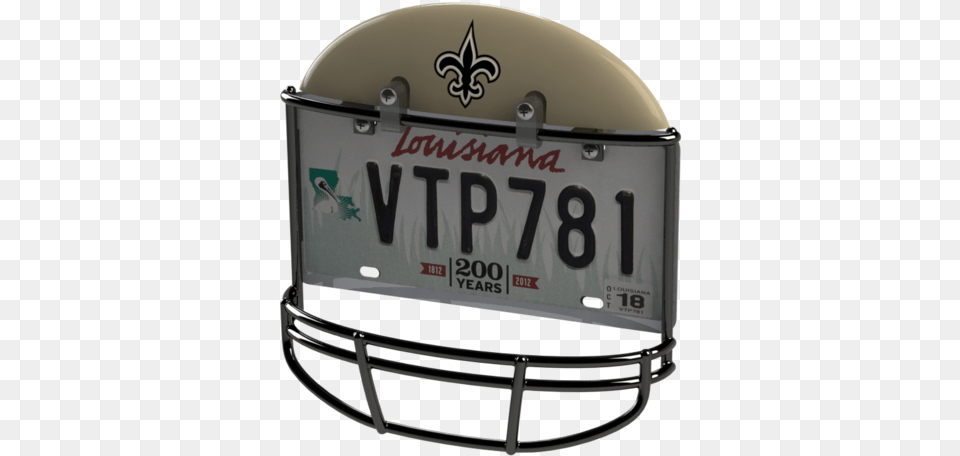 New Orleans Saints Helmet Frame New Orleans New Orleans Saints, License Plate, Transportation, Vehicle, Mailbox Png Image