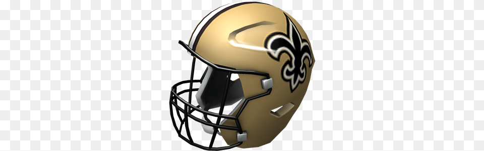 New Orleans Saints Helmet Roblox Nfl Helmet, American Football, Football, Person, Playing American Football Free Png